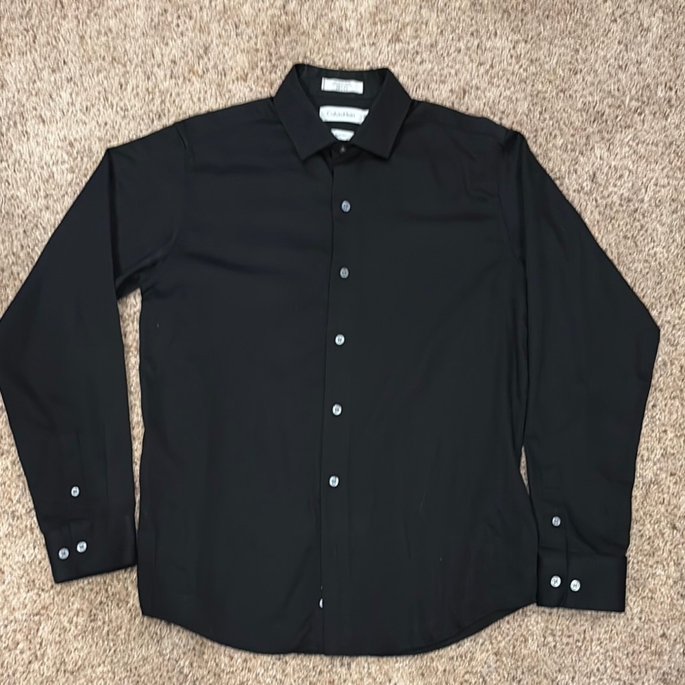 Calvin Klein Black Casual Button Down Shirt